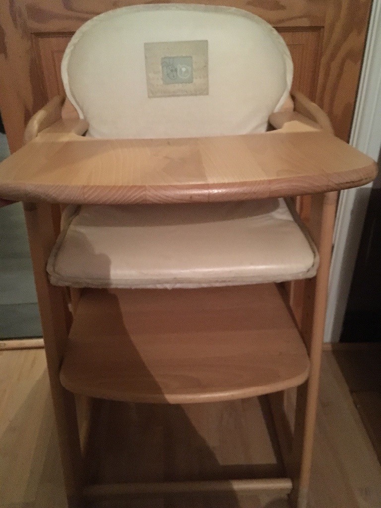 mamas and papas wooden high chair